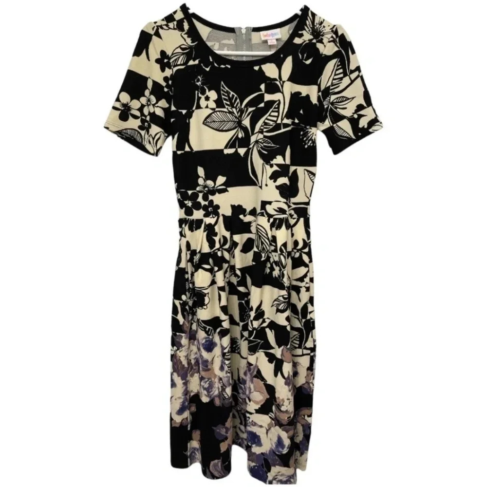 Lularoe Floral Amelia Dress NWOT